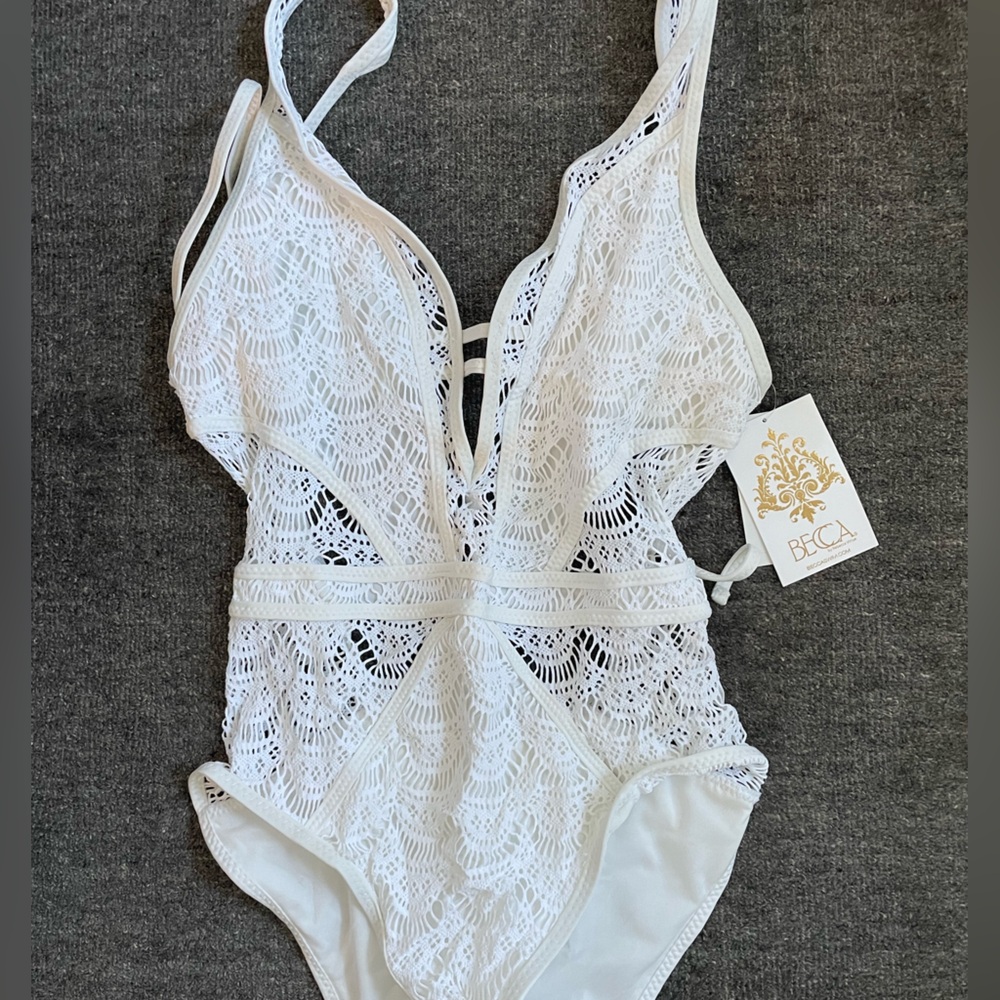 Becca lace bathing suit